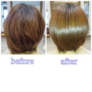 大野城髪質改善美容室Lien hair design(リアン ヘアー デザイン)『美髪チャージプレミアム美革ストレートヒト幹細胞コース』のお客様です(^^)  他店での縮毛矯正をしたけど、すぐに癖が戻ってしまいご来店された、お客様の髪もリアンの『美髪チャージプレミアム美革ストレートヒト幹細胞コース』なら、こんなに自然で艶々サラサラストレートに仕上がっちゃいます(о´∀`о)  リアンの人気No.1メニュー『美髪チャージ』が、お値段そのままでイスラエルの最新ケアシステムにより更にパワーアップしちゃいました！ 今までより更に柔らかさとしなやかさ、そして弾力を感じられる質感も追加されましたので、剛毛・多毛のお客様で今より髪を柔らかくしたい方など全ての方に万能で楽しんでいただけるようになっております(^ー^)  更に今、話題の超音波ケアアイロン『ケアプロ』を使用することによりパワーアップした『美髪チャージ』なら、こちらのお客様も、毛先部分のビリビリになった髪も2回、３回とやればやるほどに修復していけると思います！  もし他店での施術失敗で毛先がビリビリになってしまわれたお客様も諦めずに1度、髪を見せていただけたらと思います( ＾ω＾ )  『美髪チャージプレミアム美革ストレート』なら1回目より2回目、2回目より3回目と繰り返せば繰り返すほど艶々サラサラに(^-^)   そして今、話題の『マイクロファインバブル』を使用することにより美髪チャージの力を120％まで引き上げてくれます(σ≧▽≦)σ  こちらのメニューは、こんな方にお薦め！   『美髪チャージプレミアム美革ストレート』  髪の美容整形メニュー  ◎髪の癖が気になる方 ◎広がりが気になる方 ◎湿気に弱い方 ◎髪がまとまらない方 ◎髪の毛のツヤがほしい  本気で髪の毛を良くしたい方必見！  月1回の施術いただくことをお薦めします(^_^)  大切なと客様には本当に心も体も健康で幸せになっていただきたいと思っております😊  宜しければ僕に、そのお手伝いをさせてください🙇   新システムによりグレードアップした『美髪チャージプレミアム美革ストレート』で さわればわかる！さわりたくなる髪を手に入れてみませんか(^^)   ・髪や頭皮を綺麗にしたい ・髪の手触りを良くしたい ・ご自身にあった、しっかりとしたホームケアの方法を知りたい  等々お悩みをお持ちの方は是非一度ご相談ください😊  ひとりひとりにしっかりと技術を提供して、お悩みをお聞きさせていただきたいので完全予約制とさせていただいております🙇  ※ご予約はお電話または公式LINEアカウントで承らせていただいております！ (公式LINEアカウントはホームページのトップ画面からご登録いただけます)  「髪質改善」美容室 リアン ヘアーデザイン  福岡県大野城市中央２丁目１−１３  tel:092-593-3339  ※完全マンツーマンサロンですので、 お電話の対応、施術、会計など 全てひとりで担当させていただいております。 そのため施術中はお電話が取れない場合がございます。 その際は折り返しご連絡をさせていただきます。  #Lienhairdesign #リアンヘアデザイン #福岡美容室 #大野城美容室 #大野城髪質改善 #福岡髪質改善 #髪質改善 #縮毛矯正 #頭皮診断 #艶髪 #くせ毛 #アホ毛 #枝毛 #パサつき #ダメージヘア #40代髪質改善 #大野城縮毛矯正 #福岡縮毛矯正 #30代髪質改善 #30代縮毛矯正 #福岡 #福岡県 #大野城 #大野城市 #筑紫野 #筑紫野市